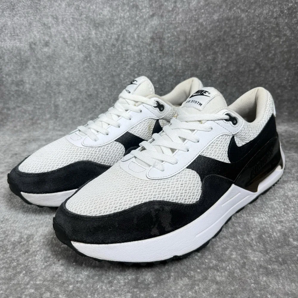 Nike Shoes Men's 13 White Black Air Max SYSTM Low Top Athletic DM9537-103